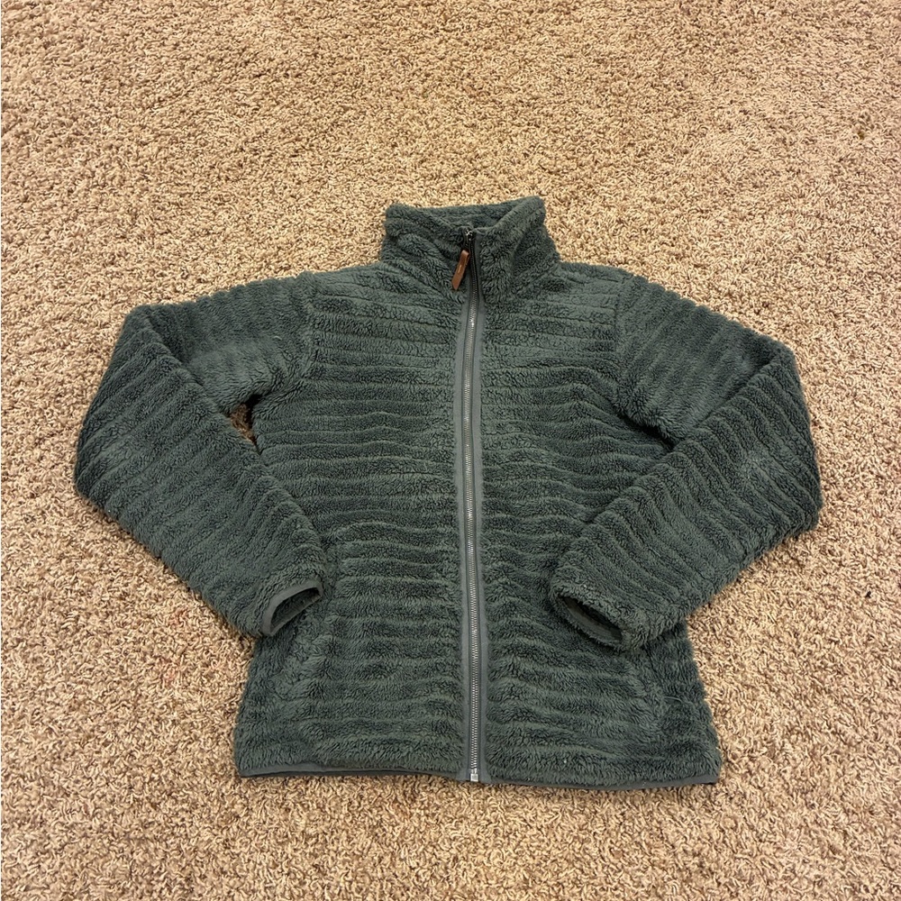 Columbia Deep Green Sherpa Fleece Jacket
